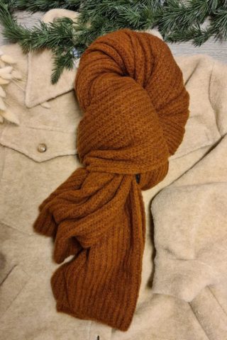 MANZINI KNITTED SCARF BURNED O