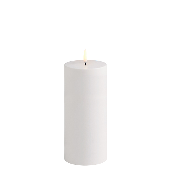 Outdoor Led Pillar Candle White, 7,8*17,8