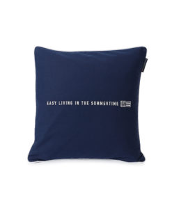 Easy Living Cotton Twill Pillow Cover, Navy.