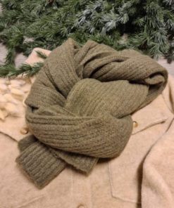 MANZINI KNITTED SCARF OLIVE