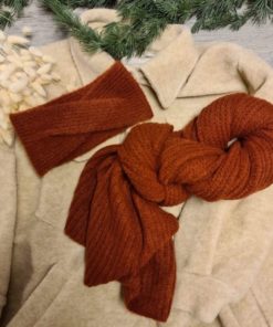 MANZINI KNITTED SCARF RED