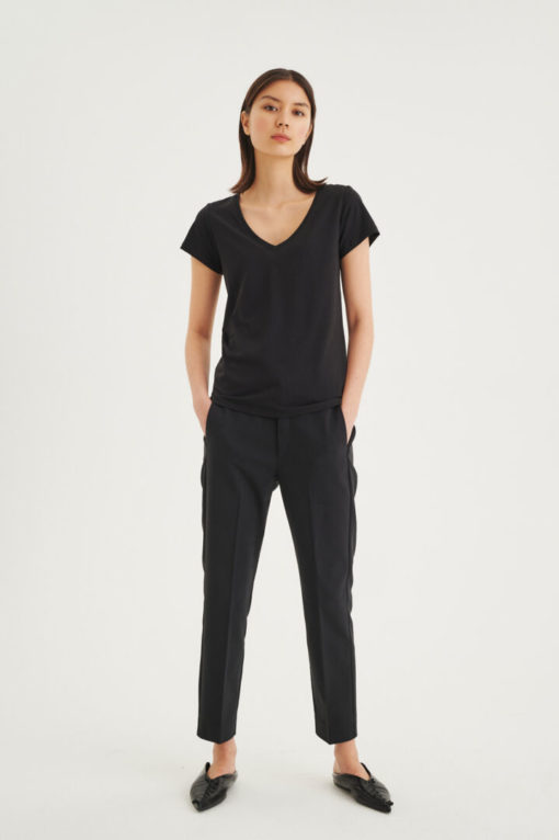 Zellaiw flat pant black