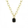 Aspen link necklace black/gold
