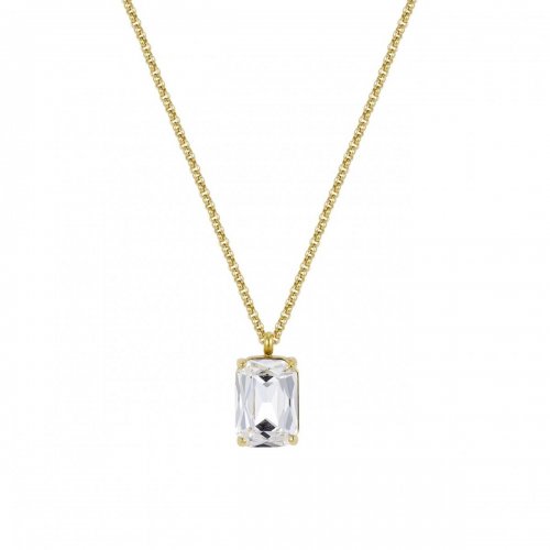 Aspen necklace clear/gold