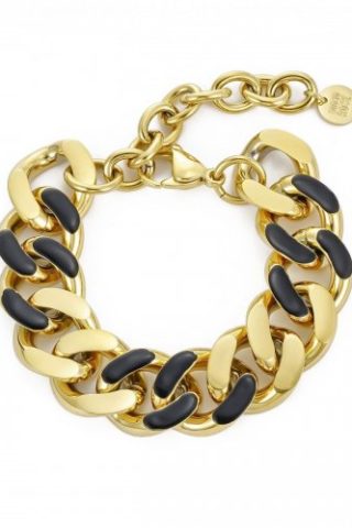 Riviera reversible bracelet black/gold
