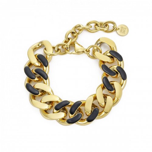 Riviera reversible bracelet black/gold