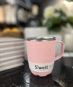 Pink topaz mug with handle 359 ml