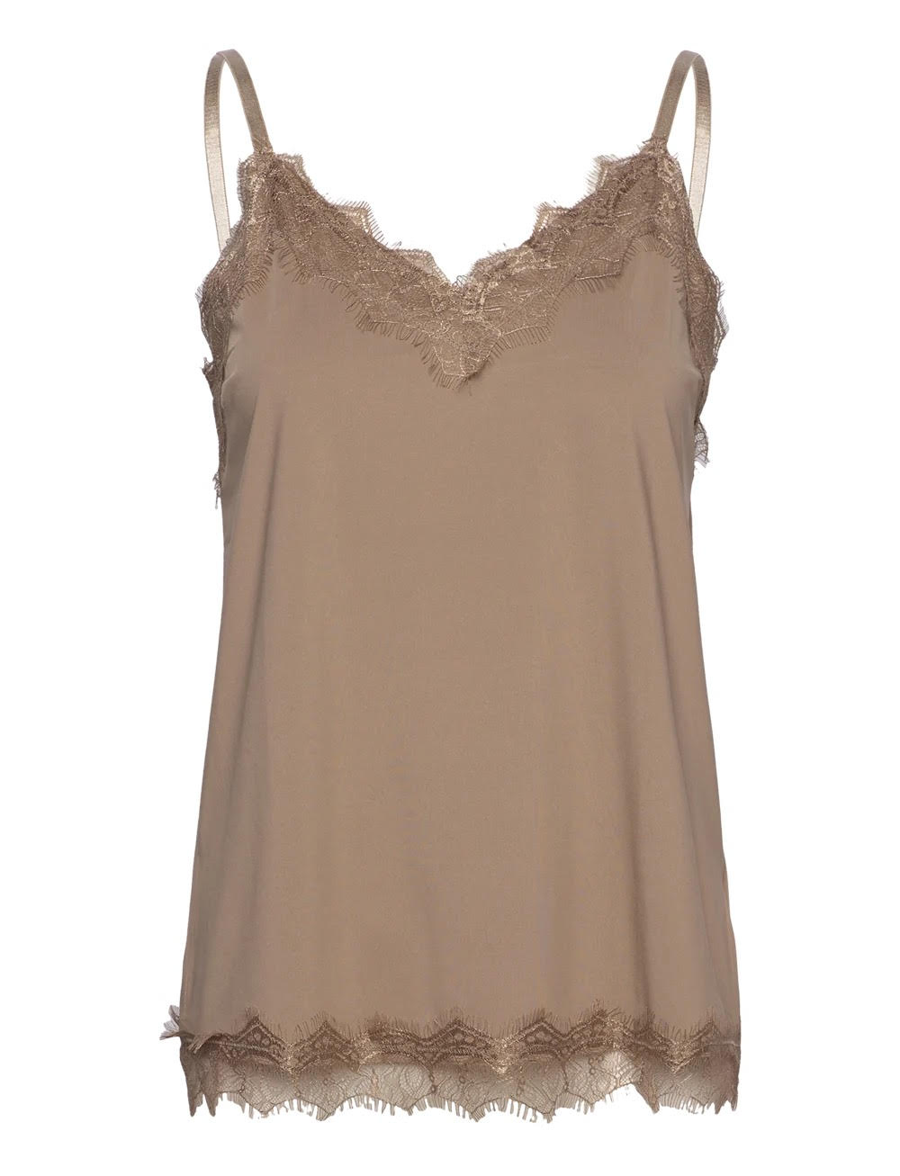 Fqbicco strap top desert taupe