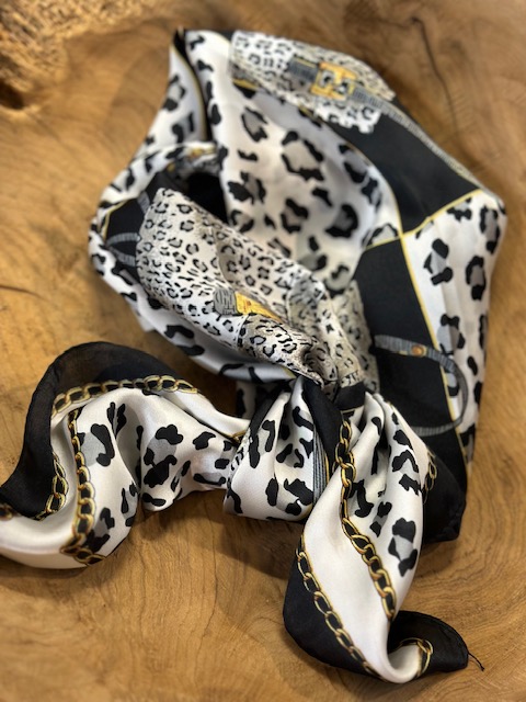Bandana sort hvit