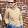 Katy solid sweater, camel.