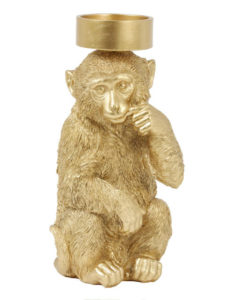 Monkey candle holder