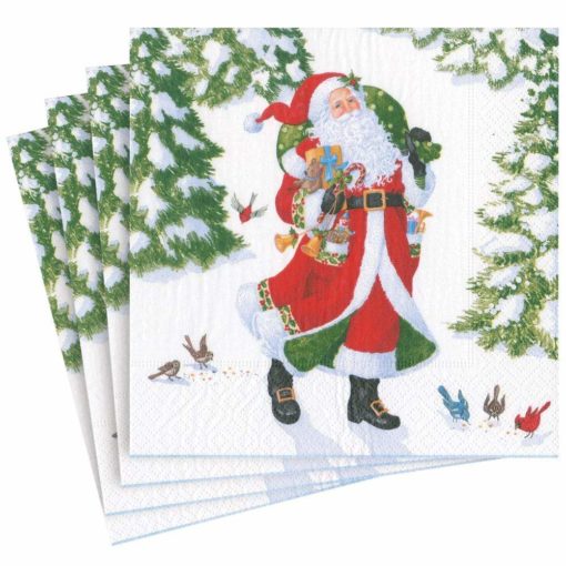 Napkin-Woodland santa, Middag