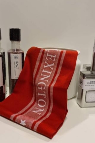 Star kitchen towel, RED/WHITE(1228)