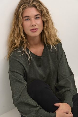 Karegina O-neck Knit, Forrest Night