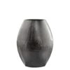 Armando Oval Vase, Shiny Black Nicke