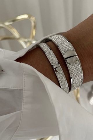 Capri crystal bracelet silver