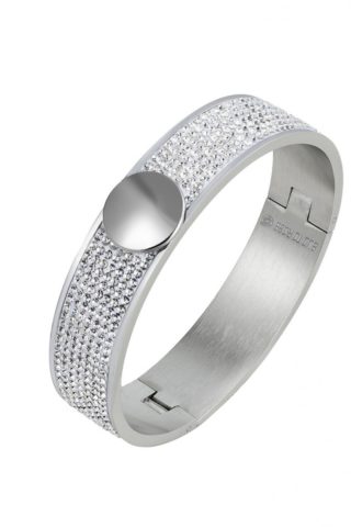 Capri crystal large bracelet silver