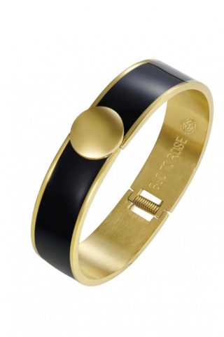 Capri enamelLarge Bracelet black/gold