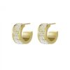 Crystal hoop gold