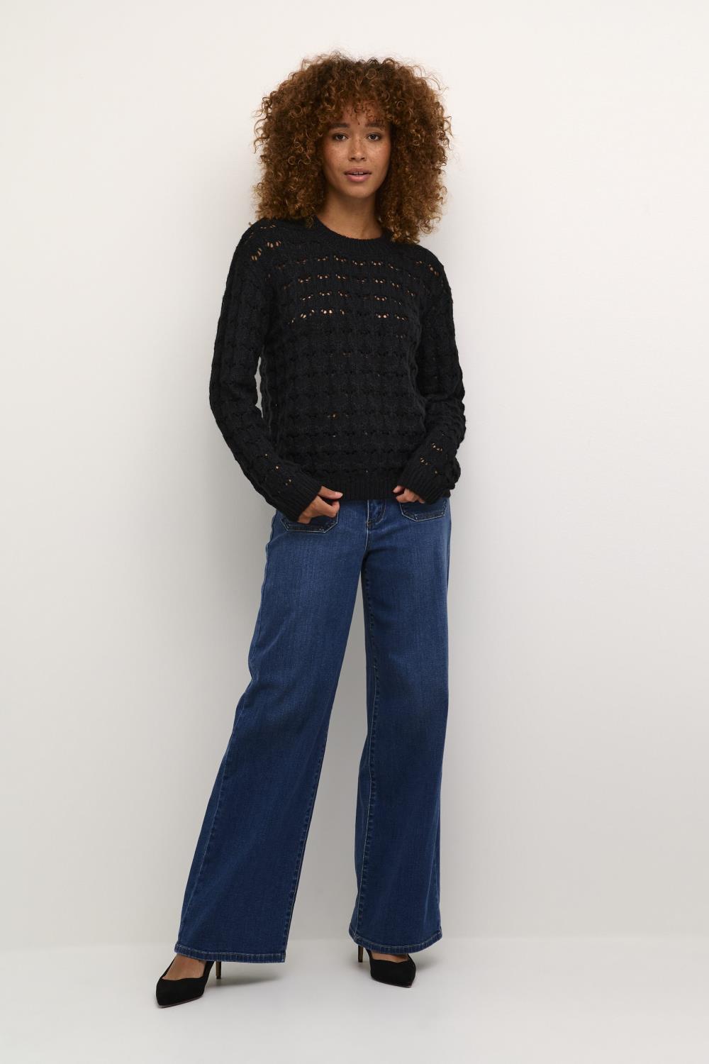 KAelena Knit Pullover, Black Deep