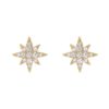 Aurora- crystal star stud earrings