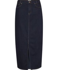 LaraMW 115 skirt,dark blue un-wash