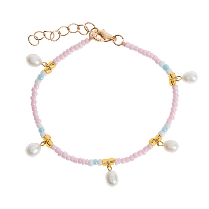 FANNY - PEARL AND COLORFUL BEAD SUMMER BRACELET