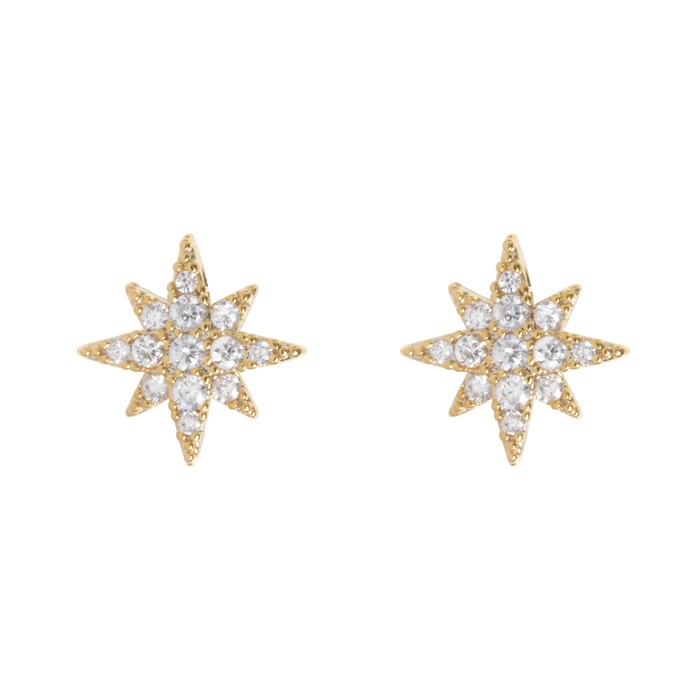 Aurora- crystal star stud earrings