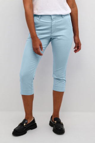 Kalea capri pants,faded denim