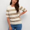 KAmala striped knit ,chinchilla/m turtledove