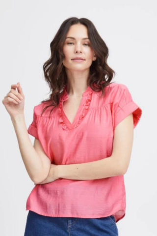 Fritiani blouse, Pink Carnatuon