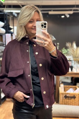 Naima bomber Jacket,Rasberry wine