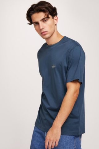 Cotton jersey Dye Frode tee,Midnight navy