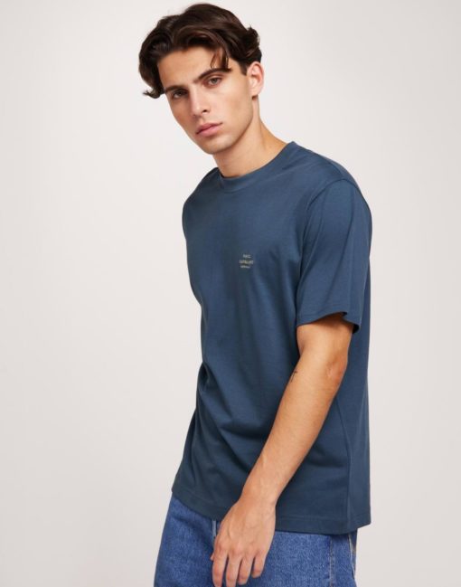 Cotton jersey Dye Frode tee,Midnight navy