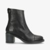 Victoria leather boots ,Black