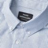 Cotton Oxford Sune Stripe Shirt BD,White/Midnight navy