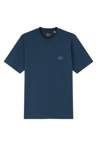 Cotton Jersey Frode Emb Logo Tee,Midnight navy