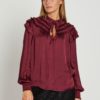 Flori Blouse Rdf,Rasberry wine