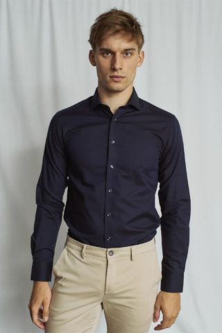 Carmelo Modern Fit Skjorte,Navy