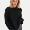 MeenaMW Knit Pullover, Black