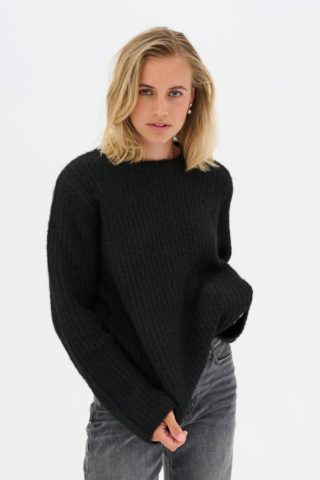 MeenaMW Knit Pullover, Black