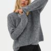 MeenaMW Knit Pullover, Iron Grey Melange