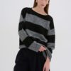 MeenaMW Knit Pullover, Stormy Gray Melange