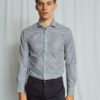 Kevin shirt modern fit,navy/white