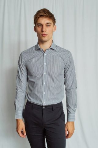 Kevin shirt modern fit,navy/white