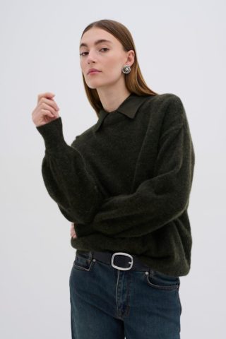 TammiMW Knit Pullover, Rosin Melange