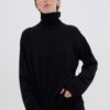 EmmaMW Knit Rollneck Pullover, Black