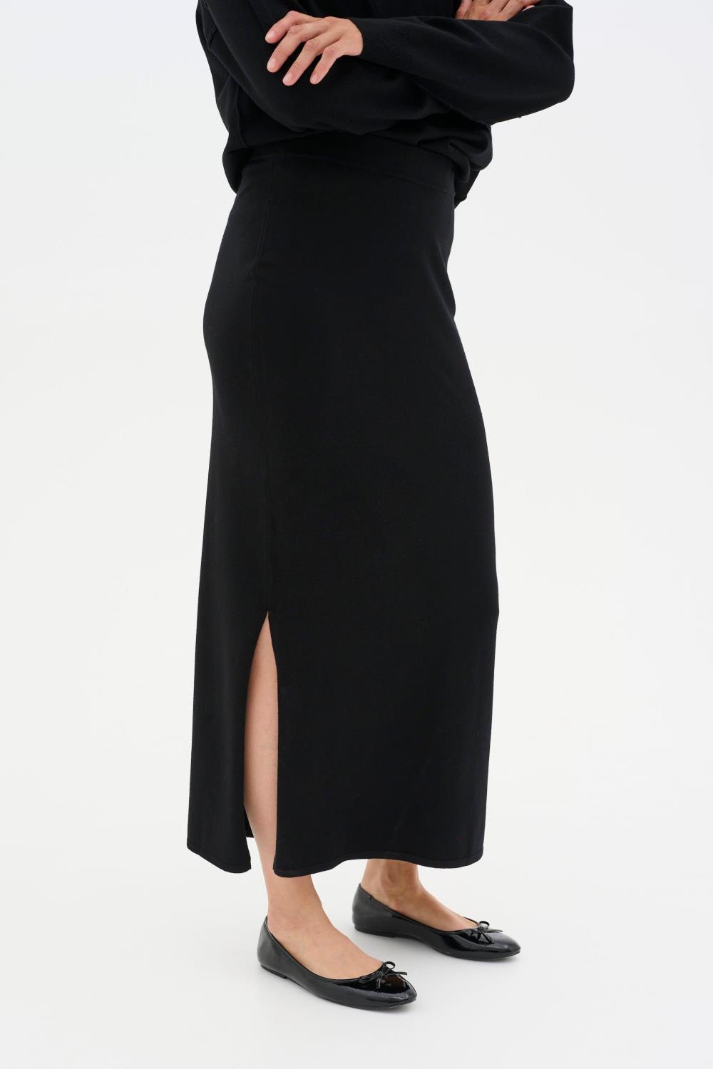 EmmaMW Knit Skirt, Black