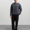 Standard Crew Logo Sweat,Black Oyster