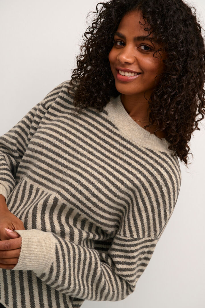 KAverana Knit pullover,Feather grey melange